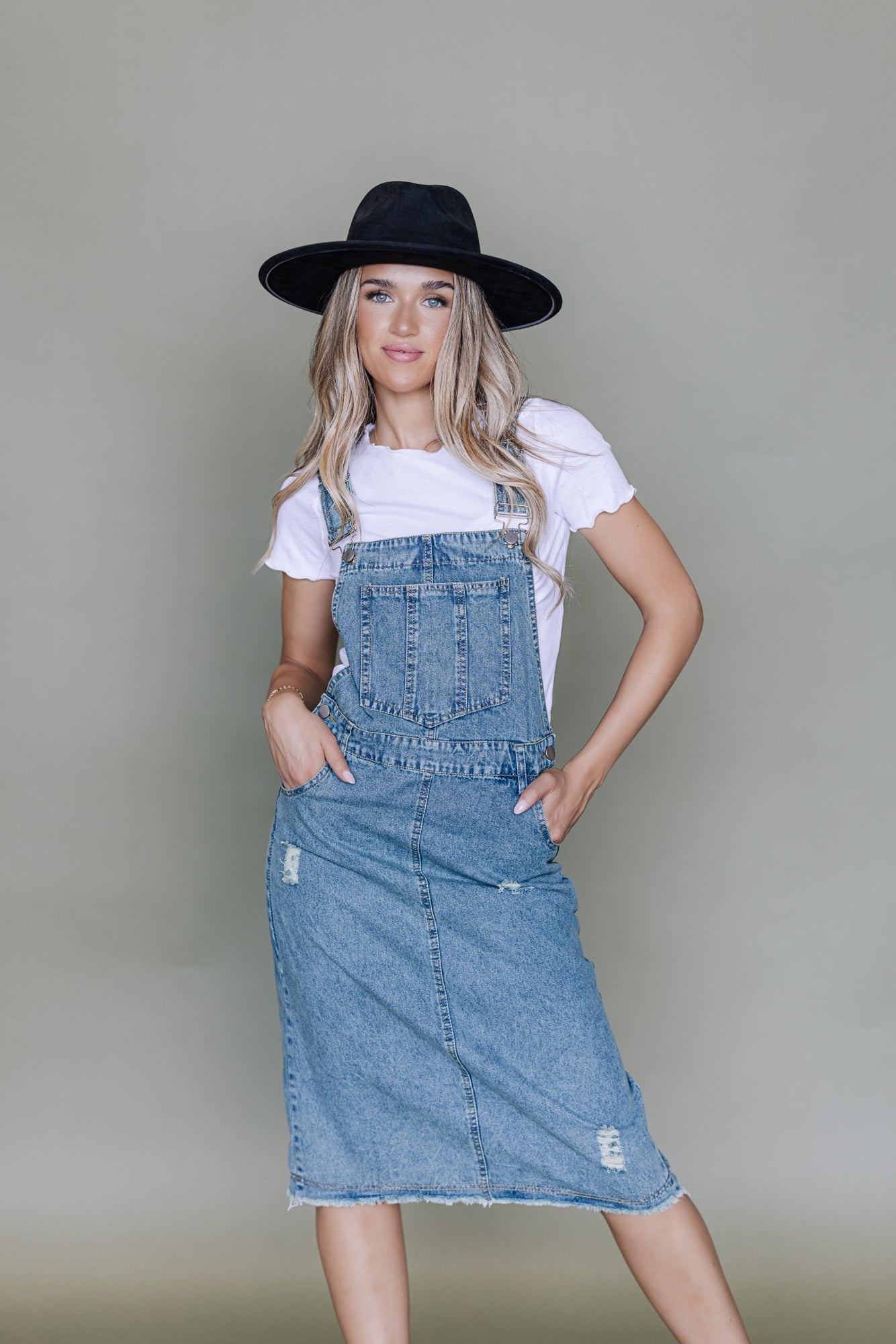 Joni Denim Overall Dress