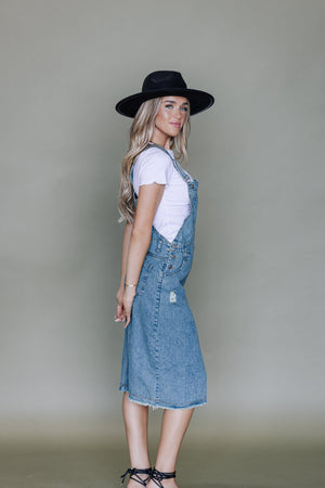 Joni Denim Overall Dress