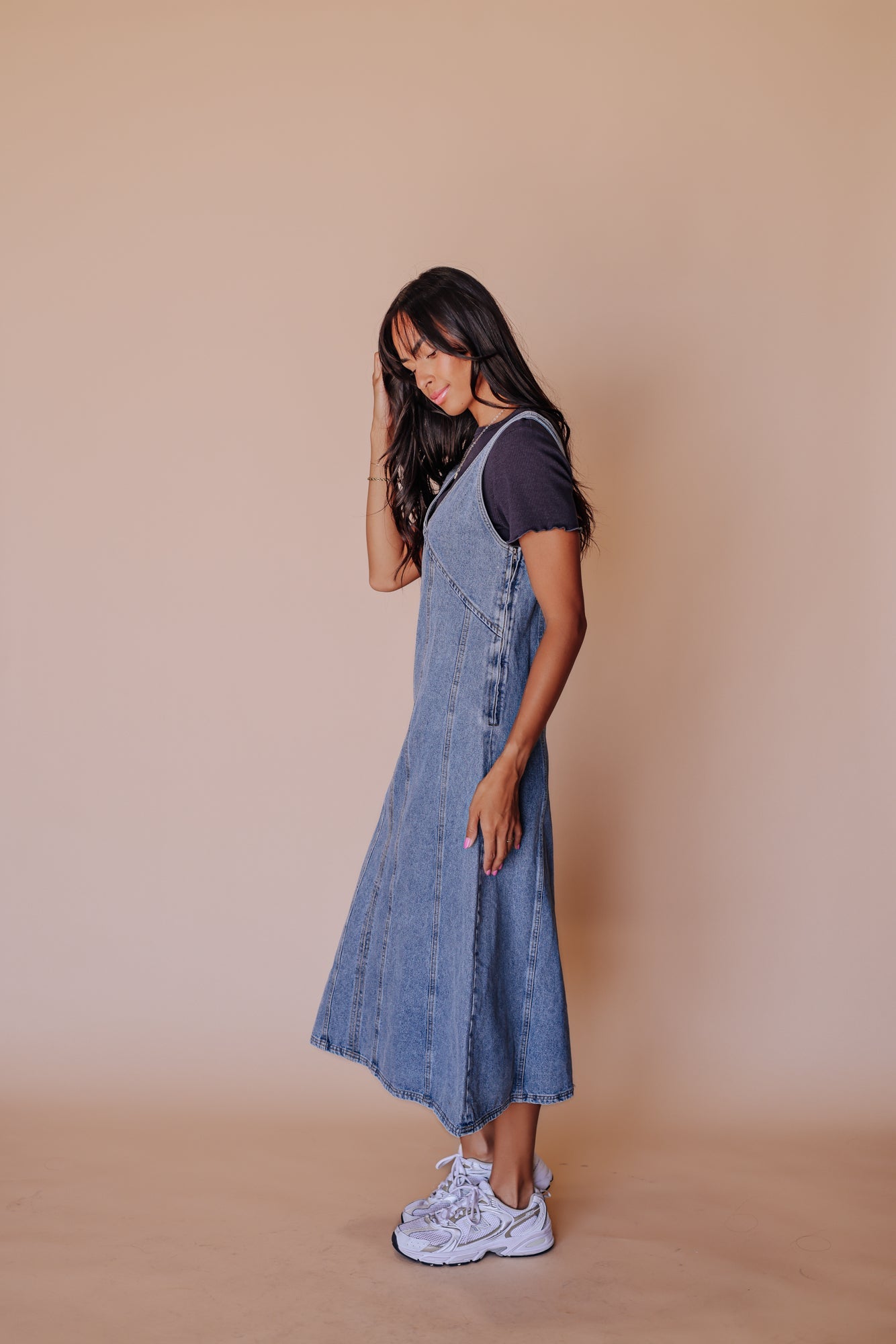 90’s Babe Denim Overall Dress