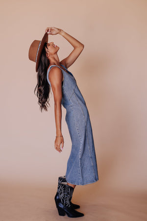 90’s Babe Denim Overall Dress