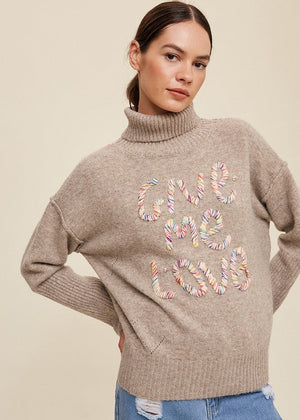 Give Me Love Stitched Sweater