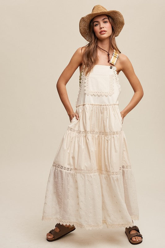 Romantic Overall Maxi Dress