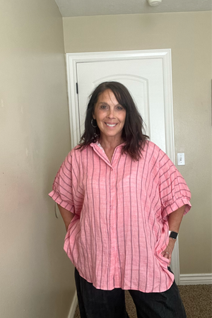 Flowy Pink oversized shirt