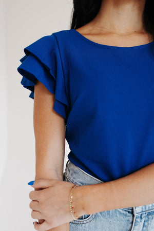 Southern Belle Bodysuit in Royal Blue