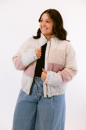 Color Block Puff Jacket