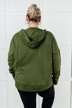 Snap Hooded Pullover