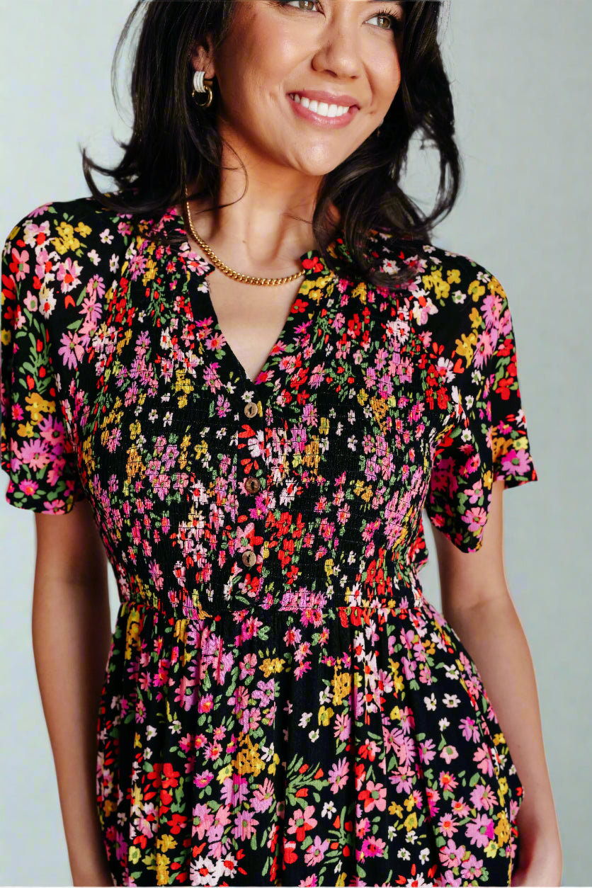 Wildflower Button Up Dress