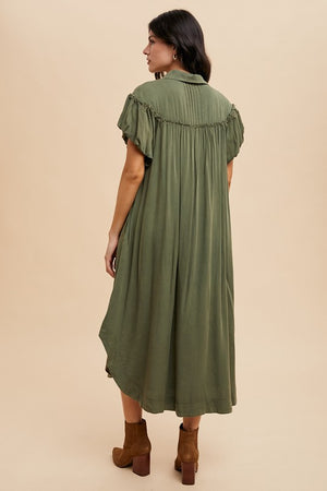 Oaklie Olive  Dress